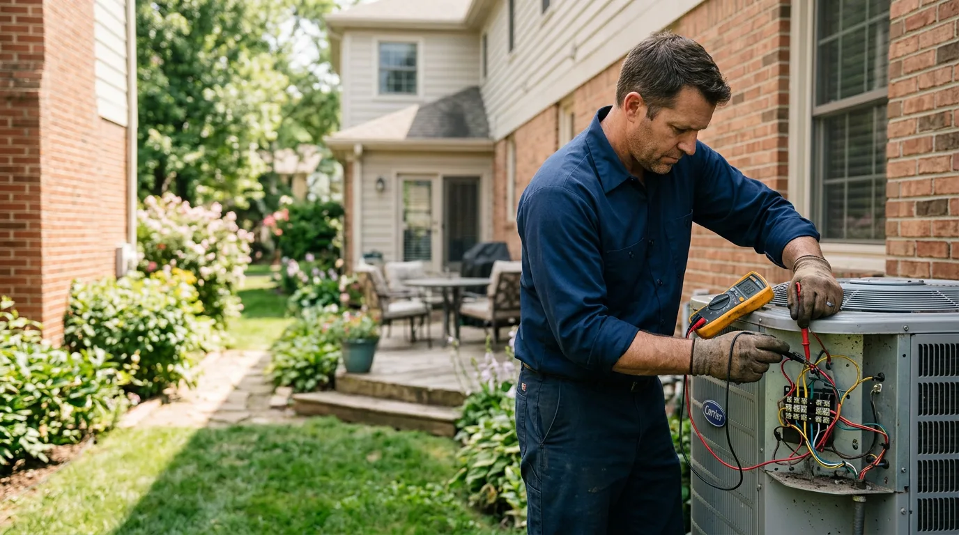 HVAC technician working near Athens, PA